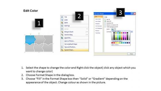 Ppt Blue Piece Connected In Linear Forging Process PowerPoint Slides Flow Templates
