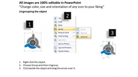 Ppt Blue PowerPoint Template Text Direction 2010 Arrow Smartart Templates