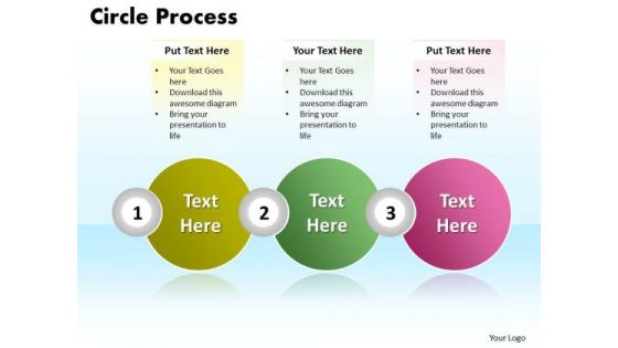Ppt Circle Diamond Mining Process PowerPoint Presentation 3 State Diagram Templates