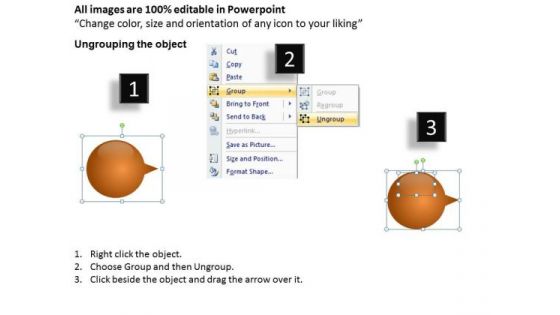 Ppt Circular Action Bubbles Horizontal 3 Practice The PowerPoint Macro Steps Templates