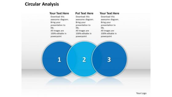 Ppt Circular Analysis Of 3 Phase Diagram Describing Process PowerPoint Templates