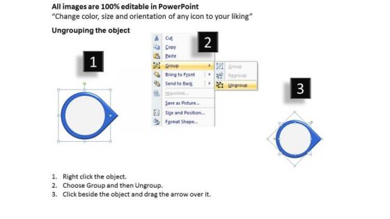 Ppt Circular Arrow Interpretation Of 2 Steps Involved Procedure PowerPoint Templates