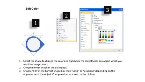 Ppt Circular Arrow Interpretation Of 2 Steps Involved Procedure PowerPoint Templates