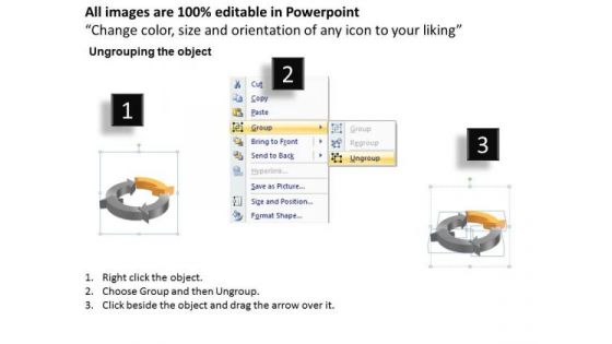 Ppt Circular Flow Process PowerPoint Presentation Chart 4 Stages Templates
