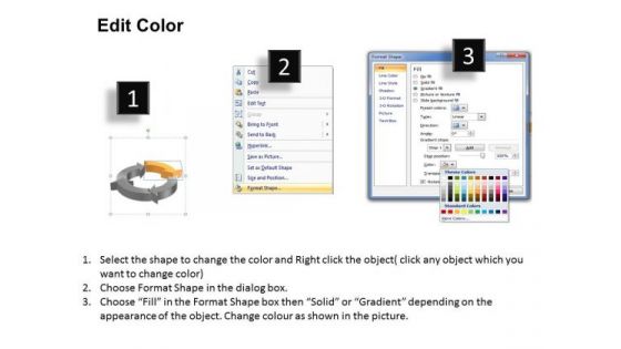 Ppt Circular Flow Process PowerPoint Presentation Chart 4 Stages Templates