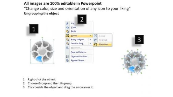 Ppt Circular Frame 8 Steps PowerPoint Templates