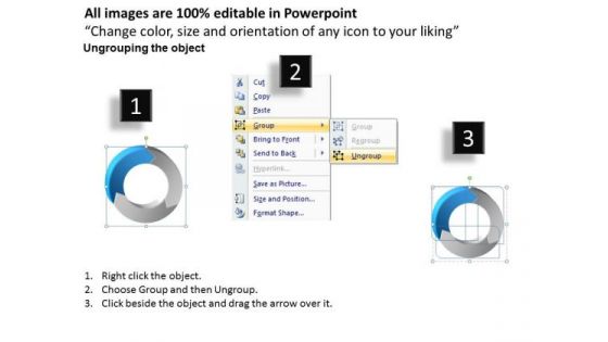 Ppt Circular Information Flow Process PowerPoint Slides Model 3 Stages Templates