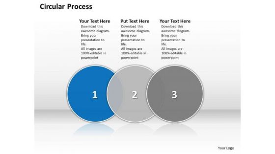 Ppt Circular Interpretation Of 3 Phase Diagram Describing Action PowerPoint Templates