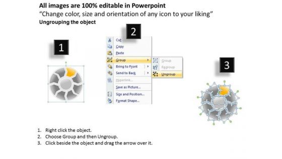 Ppt Circular Motion PowerPoint Block 8 State Project Diagram Templates