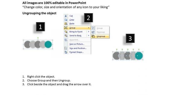 Ppt Circular Motion PowerPoint Flow Showing 5 Steps Involved Development Templates