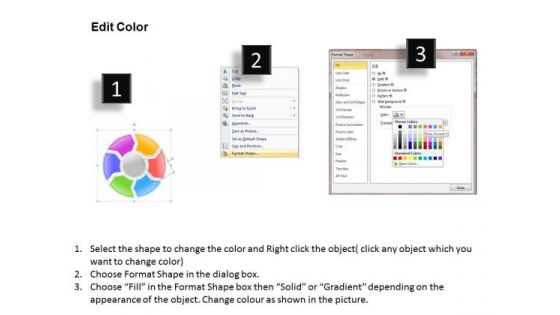 Ppt Circular Motion PowerPoint Process 6 Factors Templates