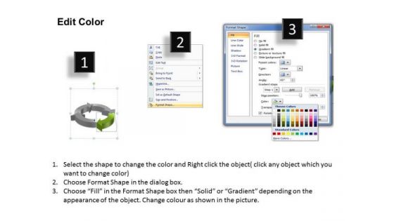 Ppt Circular PowerPoint Menu Template Flow Process Model 4 State Diagram Templates
