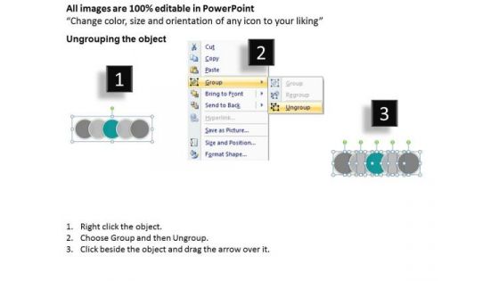 Ppt Circular PowerPoint Menu Template Flow Showing 5 Steps Involved Process Templates
