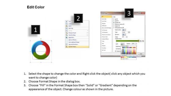 Ppt Circular PowerPoint Work Process Diagram 3 Phase Templates