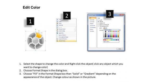 Ppt Circular Process 6 Scientific Method Steps PowerPoint Presentation Templates