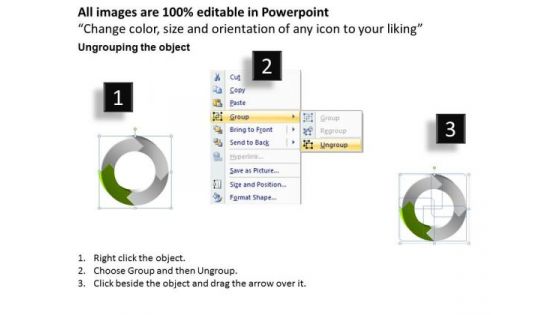 Ppt Circular Process Cycle Spider Diagram PowerPoint Template 4 Stages Templates