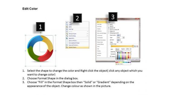 Ppt Circular Process Cycle Swim Lane Diagram PowerPoint Template 4 Stages Templates