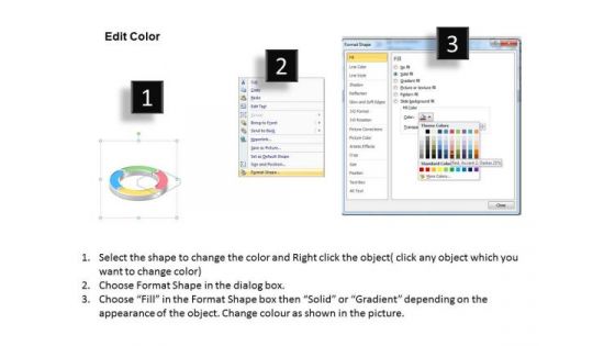 Ppt Circular Process Diagram PowerPoint Template With 4 Steps Templates