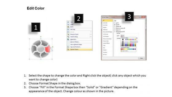 Ppt Circular Writing Process PowerPoint Presentation 6 Phase Diagram Templates