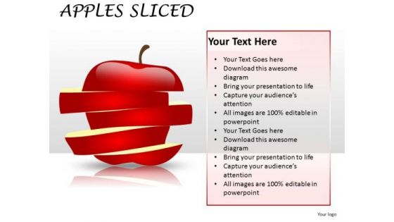 Ppt Clipart Apples Sliced PowerPoint Slides And Ppt Templates