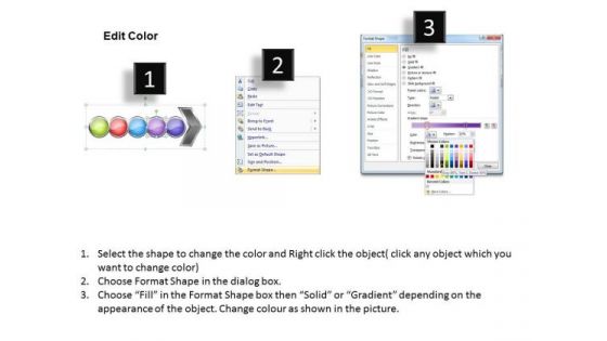 Ppt Collinear Representation Of 5 Concepts PowerPoint Templates