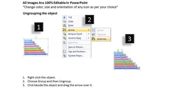 Ppt Colorful Textboxes With Alphabets Abcdefgh Time Management PowerPoint Business Templates