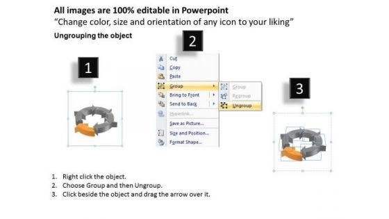 Ppt Components Of Circular PowerPoint Menu Template Process Chart Templates