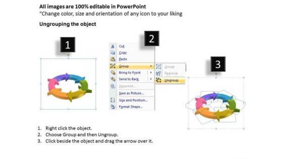 Ppt Components Of Circular PowerPoint Menu Template Process Templates