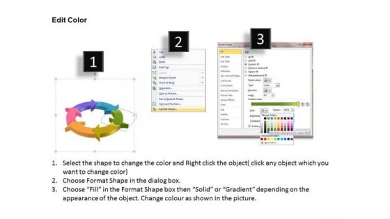 Ppt Components Of Circular PowerPoint Menu Template Process Templates
