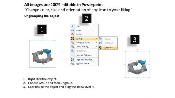 Ppt Components Of Circular Process Business Management PowerPoint 2 Templates