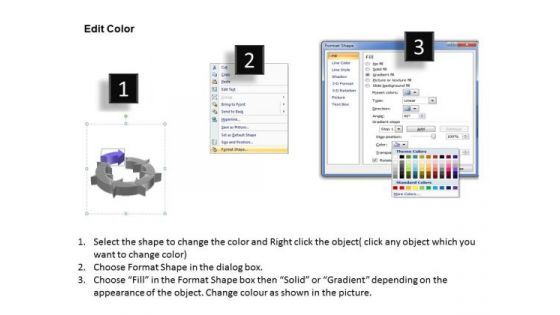 Ppt Concepts Of Circular PowerPoint Menu Template Procedure 7 State Diagram Templates