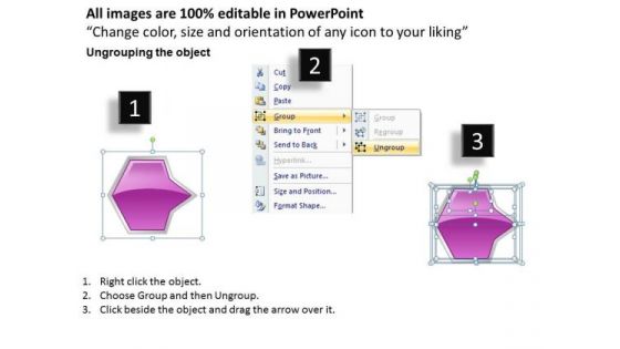 Ppt Consecutive Description Of Octagonal 3d Arrows PowerPoint 4 Stages Pink Templates