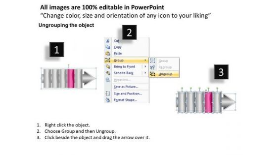 Ppt Consecutive Flow 5 Power Point Stage PowerPoint Templates