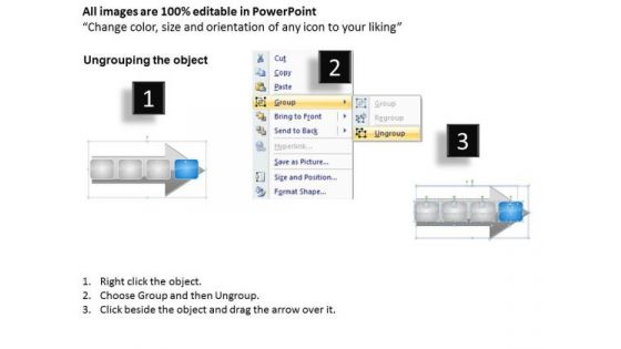 Ppt Consecutive Illustration Of 4 Concepts An Arrow PowerPoint Templates