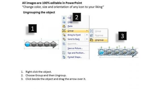 Ppt Consecutive Imitation Of Business Process Using 5 Power Point Stage PowerPoint Templates