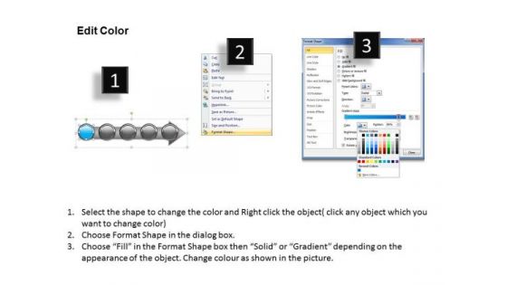 Ppt Consecutive Imitation Of Business Process Using 5 Power Point Stage PowerPoint Templates