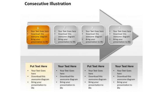 Ppt Consecutive Mobile Marketing PowerPoint Presentation Steps An Arrow Templates