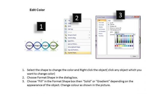 Ppt Consistent Course Of Four State Diagram Involved Procedure PowerPoint Templates