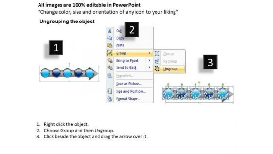Ppt Consistent Imitation Of Marketing Process Using 5 Phase Diagram PowerPoint Templates