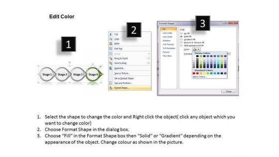 Ppt Consistent Sequence Of Four Power Point Stage Involved Procedure PowerPoint Templates