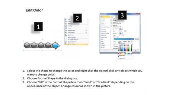 Ppt Continual Imitation Of Development Process Using 5 Stages PowerPoint Templates
