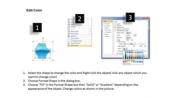 Ppt Continual Series Of Octagonal PowerPoint Graphics Arrows 6 Stages Blue Templates
