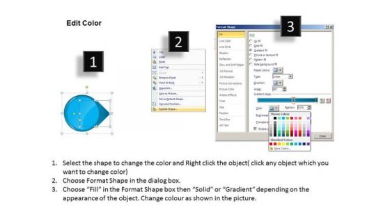 Ppt Continuous Circular Arrows Straight Line 7 Power Point Stage Blue PowerPoint Templates