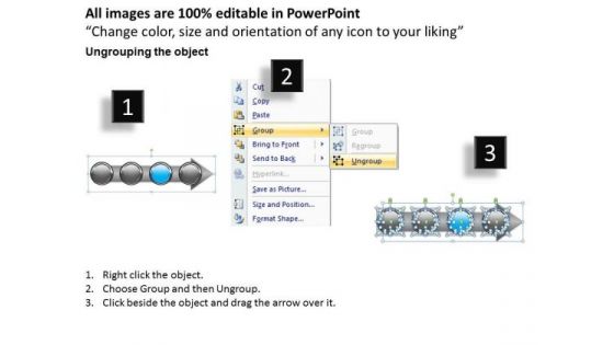 Ppt Continuous Demonstration Of Business Process Using 4 Power Point Stage PowerPoint Templates