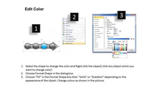 Ppt Continuous Demonstration Of Business Process Using 4 Power Point Stage PowerPoint Templates