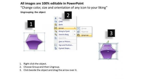 Ppt Continuous Flow Of Octennial Arrows 5 State Diagram Purple PowerPoint Templates