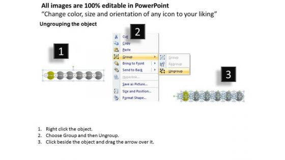 Ppt Continuous Illustration Of Marketing Process Using 6 Phase Diagram PowerPoint Templates