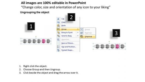 Ppt Continuous Instance Of Marketing Process Using 6 State Diagram PowerPoint Templates