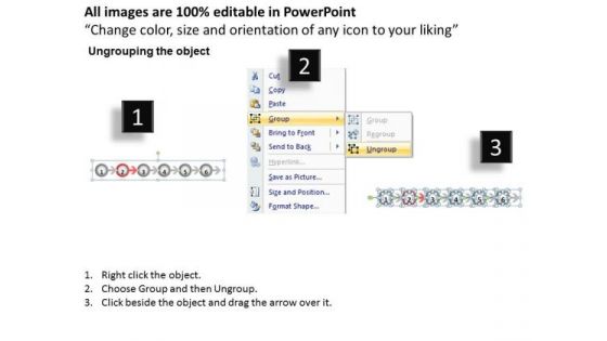 Ppt Continuous Way To Show Six Create PowerPoint Macro Business Process Templates