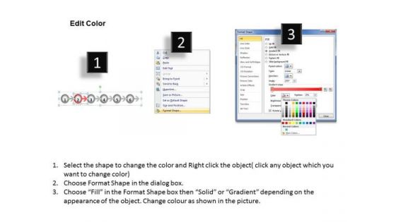 Ppt Continuous Way To Show Six Create PowerPoint Macro Business Process Templates